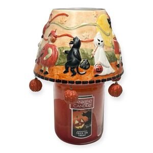 2005 Yankee Candle Theresa Kogut Halloween Kids Jar Shade & 22oz Trick or Treat